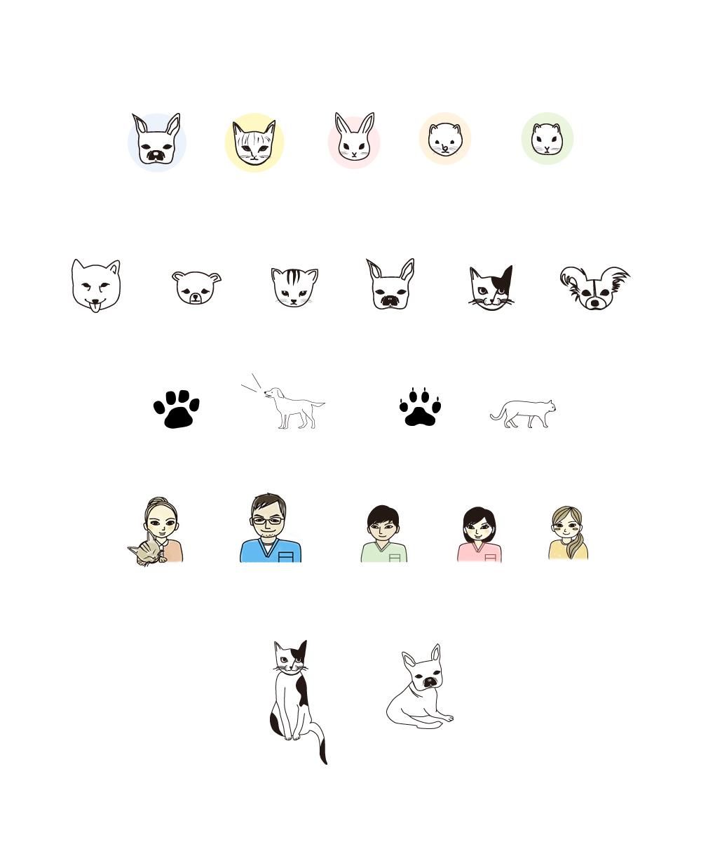 アルプス動物病院：イラスト・ロケ撮影