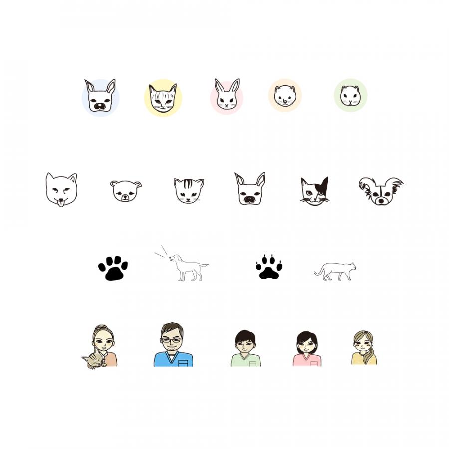 アルプス動物病院：イラスト・ロケ撮影